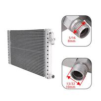 Automobilio oro kondicionieriaus dalys Universalus aliuminio radiatoriaus lygiagretaus srauto kondensatorius 12  x 23  x 20mm Classic Muscle Car Street Hot rod Sunkvežimiui