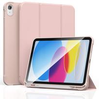 For ipad (A16)11th gen 11-in Cases Soft PU Protetive Cover for iPad 10th Gen 10.9-in Shell Smart Case with Pen Holder iPad (A16) 11-inch rožinė