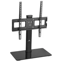TV stovas MACLEAN MC-450 televizoriams nuo 32 iki 65 colių, maksimali apkrova 40 kg, VESA iki 400×400, montavimui ant stalo