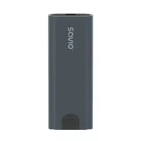 Išorinis M.2 SSD dėklas SAVIO AK-67 Pilka, USB 10Gbit/s, vienam M.2 diskui