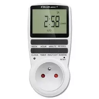 Elektroninis laikmatis QOLTEC PC0628 su LCD ekranu, 24 valandų atgalinis skaičiavimas