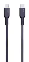 AUKEY USB-C į USB-C įkrovimo laidas – PD 100W 5A – 1m juodas (silikonas)