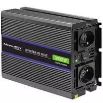 QOLTEC Monolith 3000 MS Wave keitiklis, 12V→230V, 1500/3000W, su USB