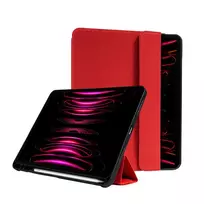 Crong FlexFolio CRG-FXF-IPD112-RED atverčiamas dėklas iPad Air 11 M3 (2025)/M2 (2024), iPad Air 10.9 (5-4 gen.), iPad Pro 11 (2022-2021), 27,7 cm (10,9″), su vieta Apple Pencil, raudonas