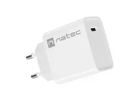 USB-C greitasis įkroviklis NATEC RIBERA 12V 20W Quick Charge 3.0 Baltas