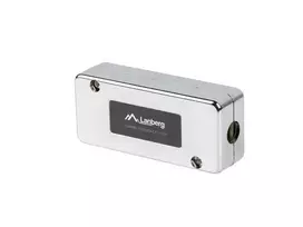 LANBERG PLC-6SL1-S jungiamoji dėžutė tinklui, Cat6 S/FTP (S-STP), sidabrinė, 82×35×23 mm