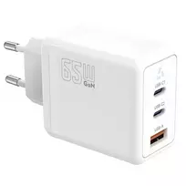 Įkroviklis TB AZTBXUL3USB65WW — 65W USB-C Power Delivery su 2 prievadais (1x USB-C, 1x USB-A)