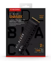 WESTERN DIGITAL SSD WD_BLACK SN850X 2TB PCIe Gen4 x4 M.2 2280 su radiatoriumi