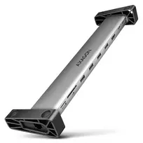 Axagon HMC-10HLS USB 5Gbps centrinis įrenginys, 4x USB-A, HDMI 4K/60Hz, RJ-45, SD/microSD, PD 100W