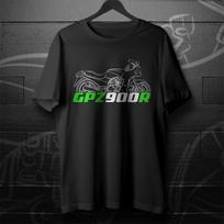 Kawasaki GPZ900R 1984–2003 gerbėjams - Motociklo marškinėliai M black