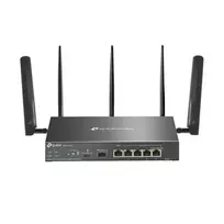 TP-Link Omada 4G+ Cat6 AX3000 Gigabit VPN maršrutizatorius, Wi-Fi 6 (802.11ax), dviejų juostų (2,4 GHz / 5 GHz), Ethernet LAN, 4G, juodas, stalinis / ant stulpo
