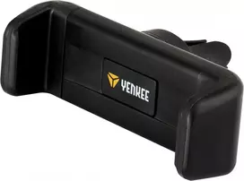Automobilinis laikiklis telefonui YENKEE YSM 201BK – tvirtinimas prie ventiliacijos angos, reguliuojamas kampas, juodos spalvos, tinka iki 6,5 colio ekranams (50–85 mm)