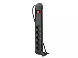 Prailginimo laidas Lanberg SP1-05F-0500-BK 5 m 5 kištukinių lizdų juodas