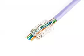 DIGITUS RJ45 modulinis kištukas (8P8C) su praėjimu, CAT 5e, neekranuotas, AWG 26-24, 100 vnt. (X-ML-5U-EZ)