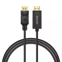 Kabelis DisplayPort į HDMI 1,5 m, CL-183 Savio SAVKABELCL-183