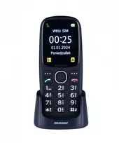 Mobilusis telefonas Mescomp MT-166 Edgar Elegant, skirtas senjorams, 4G, juodas