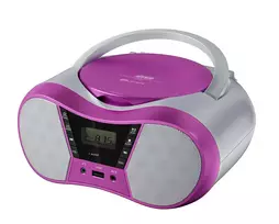 Radijo grotuvas CD LILA2 USB/BT rožinis
