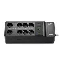 APC Back-UPS 500VA/300W nepertraukiamo maitinimo šaltinis, montuojamas ant grindų/sienos, 230V, 8x Schuko lizdai, USB-A prievadas, keičiama baterija