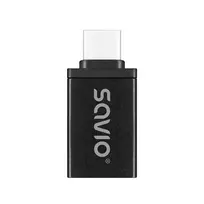 Savio AK-80 vaizdo kabelio adapteris 0 m USB-A į USB-C juodas