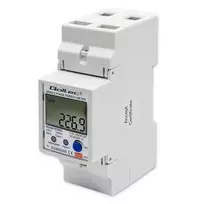 Qoltec 50882 Vienfazis elektroninis elektros energijos skaitiklis DIN bėgiui | Wi-Fi | TUYA | 230V | LCD
