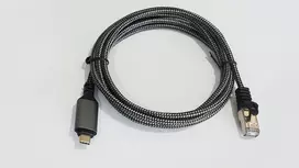 Tinklo laidas AKTBXKS6USBC30B RJ-45 USB-C Cat.6 3m juodas