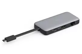 DIGITUS USB-C kelioninė stotelė, 7 prievadai - HDMI / 2x USB-A 3.2 Gen 1 / GbE / SD / MicroSD - 100W USB-C Power Delivery