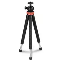 Trikojis Hama Traveller Pro išmaniesiems telefonams / veiksmo kameroms, 3 kojos, juoda, raudona