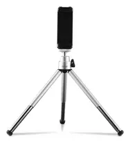 Hama Fancy 2in1 Mini Trikojis Mobiliesiems Telefonams ir Fotoaparatams (¼), Kelioninis Trikojis, 16 cm, sidabrinis