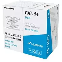Lanberg LCU5-15CC-0305-S tinklo kabelis 305 m Cat.5e U/UTP pilka