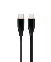 GEMBIRD Premium Silikoninis Type-C Power Delivery (PD) Įkrovimo ir Duomenų Laidas, 1,5 m - Juodas