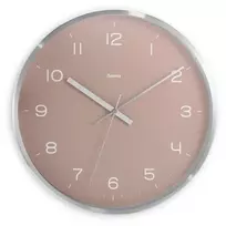 Radijo valdomas laikrodis Hama Fiji Circle Pink Silver, AA baterija