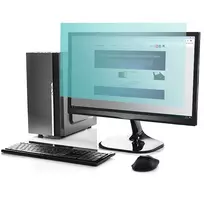 Qoltec 51049 Apsauginis filtras nuo mėlynos šviesos 27 colių | 16:9 | Akių apsauga | Anti Glare