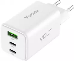 YENKEE YAC G65 WH VOLT USB C 65W 3A maitinimo adapteris