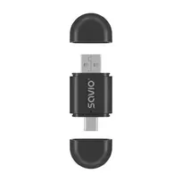 Belaidis garso siųstuvas Savio TR-17 Bluetooth USB 10 m Juodas