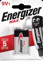 Energizer Max 426660 baterija 9V 6LR61, 1 vnt., ekologiška pakuotė