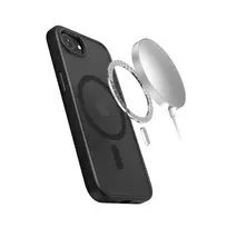 Apsauginis dėklas Crong su MagSafe iPhone 16e — juodas, patvarus dizainas