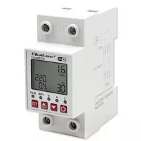 DIN-bėgio WiFi relė QOLTEC 50990, vieno kanalo, 63A perjungimas elektros apskaitai ir nuotoliniam valdymui