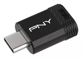 USB atmintukas PNY Elite-X 256GB USB Type-C 3.2 Gen 1 (skaitymas 200MB/s, rašymas 100MB/s) Juodas