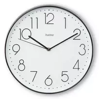 Laikrodis Hama Corsica juodas baltas 30 cm kvarcinis AA baterija