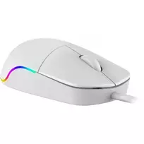 Laidinė pelė DEFENDER AZORA MB-24 – ambidekstrinė USB optinė, 1200 DPI, 3 raiškos režimai, balta, 109×86×34 mm