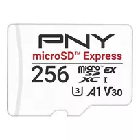 MicroSDXC atminties kortelė PNY microSD Express 256GB UHS‑I Skaitymas 890MB/s Rašymas 750MB/s U3 V30