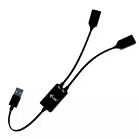 USB-A šakotuvas ITEC U3CBLHUB2A — 2 prievadai, USB 3.0 iki 5Gbps