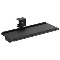 Maclean MC-108 B po stalu tvirtinamas klaviatūros ir pelės stovas, apkrova iki 5 kg, reguliavimas horizontaliai ir vertikaliai, juodas