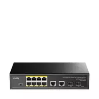 Cudy GS1010PS2 tinklo jungiklis, nevaldomas, Gigabit Ethernet (10/100/1000), PoE, juodas