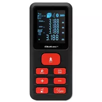 Lazerinis atstumo matuoklis QOLTEC 50688 su LCD ekranu, matavimo diapazonas iki 120 m