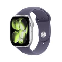 Išmanusis laikrodis Apple Watch Series 11 GPS 46mm sidabrinis aliumininis korpusas, Purple Fog sportinė juosta S/M