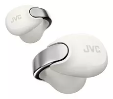 Ausinės JVC HA-NP1T belaidės TWS uždedamos ant ausies, pokalbiams/muzikai, USB Type-C, Bluetooth, sidabrinės, baltos