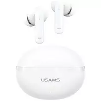 Belaidės ausinės Usams TWS E02 ANC+ENC baltos