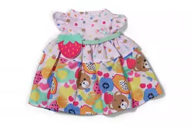 Lėlės suknelė ZAPF BABY born Dress Fruit 43 cm, įvairiaspalvė, sulankstoma, nuo 3 m.
