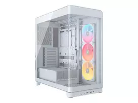 PC korpusas Corsair 4500X LX-R RGB grūdintas stiklas Midi bokštas Baltas